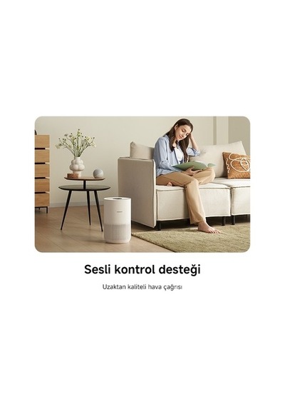 Beyaz Akıllı Hava Temizleyici, 48 M2'ye Kadar Etkili Temizlik
