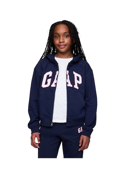 Gap Relaxed Gap Logo Fermuarlı Sweatshirt - 746744-9998 Lacivert