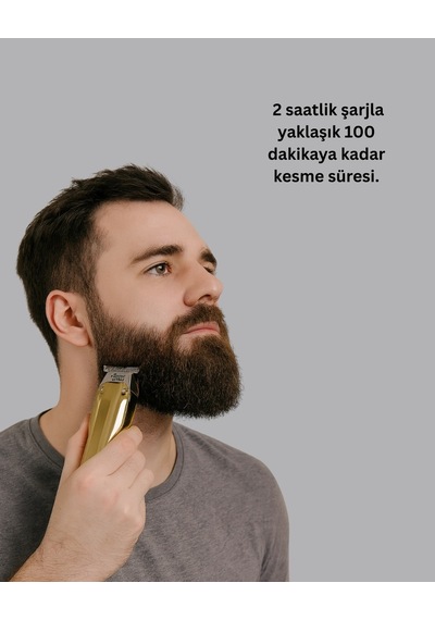 Ceylan Adam Berber Tipi Saç Sakal Kesme Makinesi Usb Şarjlı Sessiz Motorlu