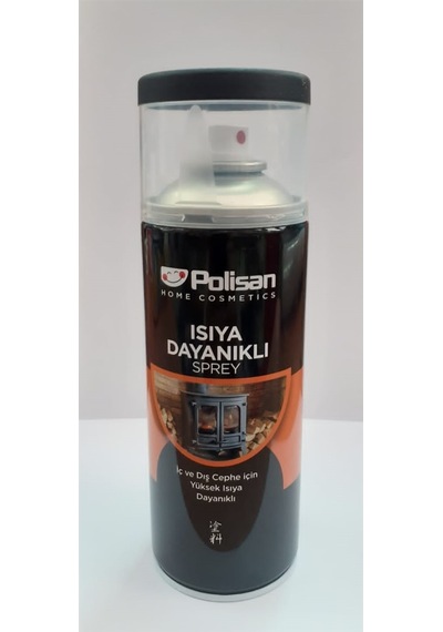 Polisan Isıya Dayanıklı Sprey Boya Siyah 400 ML N11.3667