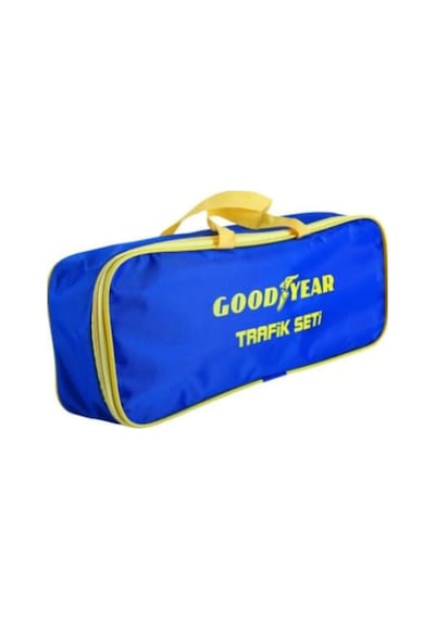 Goodyear Lisansli Tüvtürk Uyumlu Trafik Güvenlik Kiti Beyaz - Gümüş