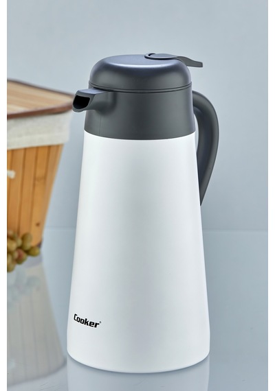 Cooker Colorstay Dailyserve 2 Litre Paslanmaz Çelik Termos Ckr2113 Beyaz