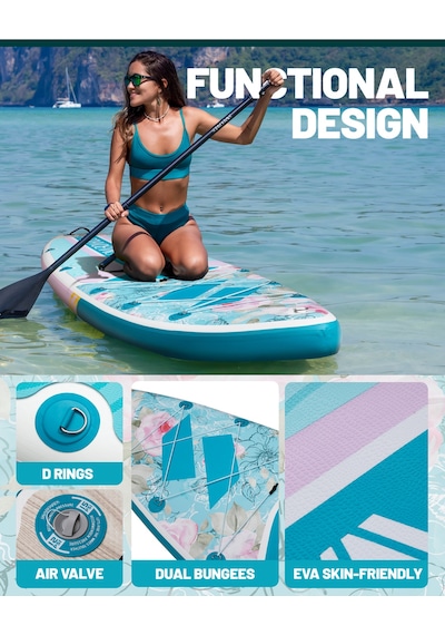 Aqua Harmony 11 Geniş Ve Dengeli Şişme Paddle Board 335x86x15 Cm (Tekerlekli Taşıma Çantalı ) Sup Seti