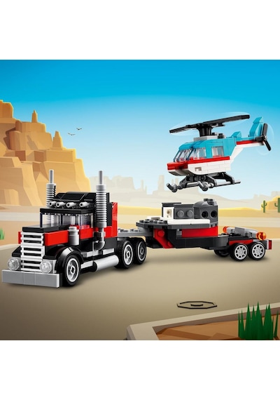 LEGO® Creator 31146 Helikopterli Açık Kasa Kamyon 270 Parça