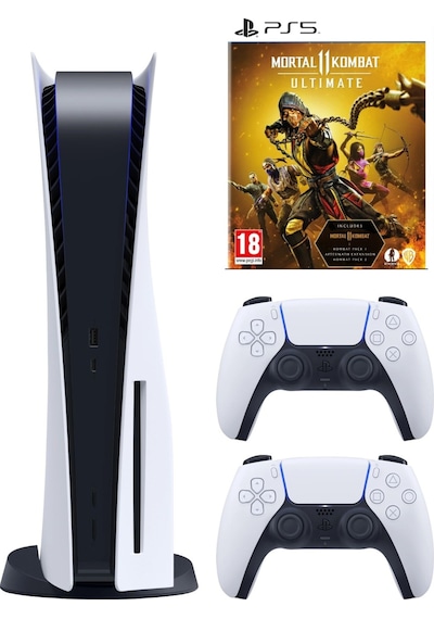 Sony Playstation 5 PS5 Oyun Konsolu+2 Dualsense Kol+PS5 Mortal Kombat Ultimate (İthalatçı Garantili)