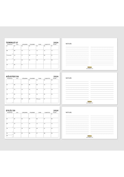 2027 Masa Takvimi, Aylık Planlama, 2027 Takvimi, 2027 Desk Calendar, Monthly Planning, 2027 Calendar Kırmızı