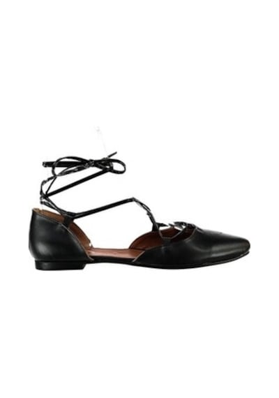 Fox Shoes Siyah Kadın Babet B726047209
