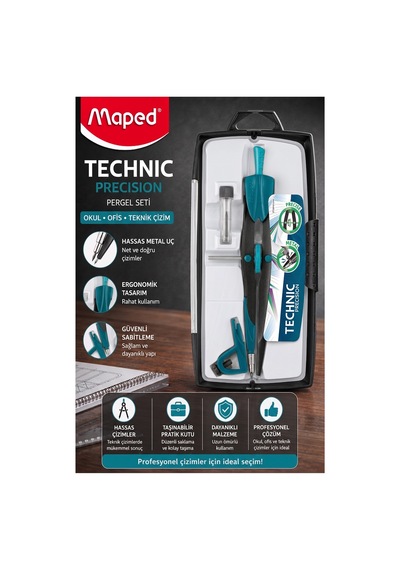 Metal Hassas Pergel Seti 3 Parça 1 Adet Maped 291010 Technic Precision Profesyonel Pergel Proje Mimari Teknik Çizim Seti Koyu Mavi Metal Hassas Pergel Seti 3 Parça 1 Adet Maped 291010 Technic Precision Profesyonel Pergel Proje Mimari Teknik Çizim Seti Koyu Mavi