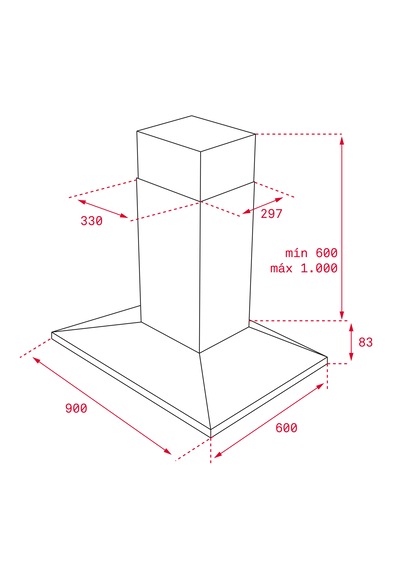 Teka DSB ISLA 985 Ada Tipi Davlumbaz