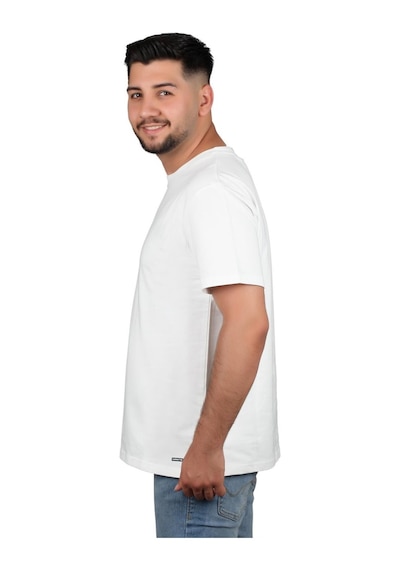 Manta 2610 Erkek Penye T-shirt-26883-beyaz Beyaz