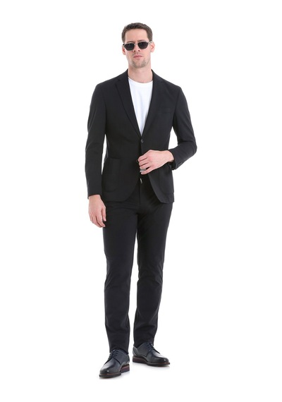 Hatemoğlu Performans Suit Siyah Slim Fit Takım Elbise