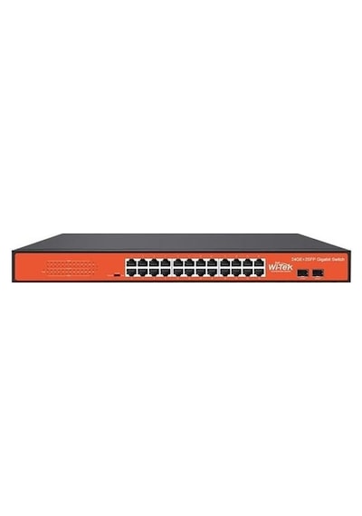 Wı-tek 24port Wı-sg124f Gıgabıt 2x Sfp Yönetilemez Switch