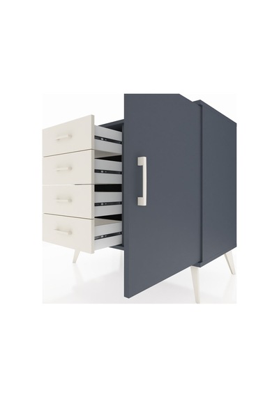 Hyperion Şifonyer Tek Raflı 4 Çekmeceli Tek Kapaklı 88x44x80 Antrasit-antrasit/aytaşı Antrasit/aytaşı Hyperion Şifonyer Tek Raflı 4 Çekmeceli Tek Kapaklı 88x44x80 Antrasit-antrasit/aytaşı Antrasit/aytaşı