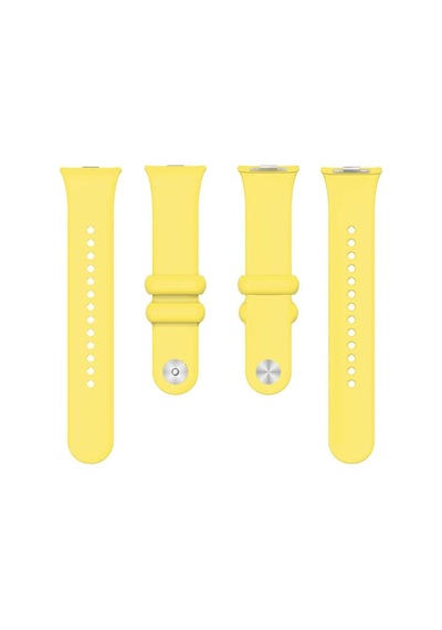 Xiaomi Mi Band 8 Pro İle Uyumlu Spor Jel Silikon Kordon, Sarı