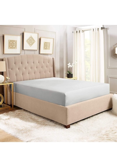 Lionas Lastiksiz Çift Kişilik Düz Renk Çarşaf 220x240 Cm Gri
