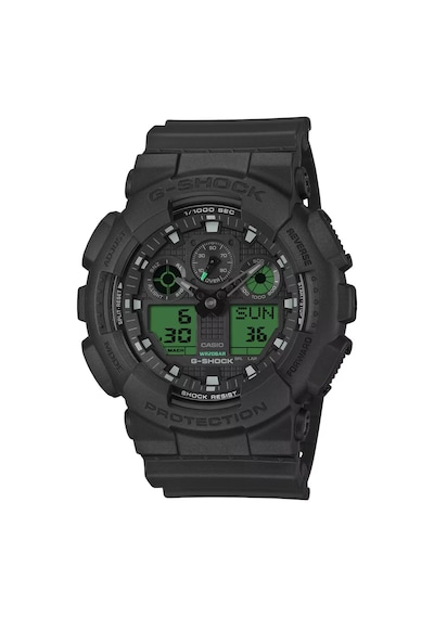 G-shock Analog- Djitial Ga-100 Series 51.2 Mm Quartz Saat Ga-100b Yeşil