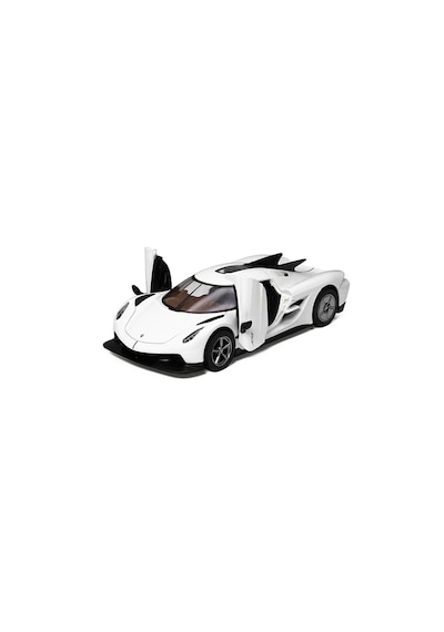 Kinsmart Metal Beyaz Araba Koenigsegg Jesko Absolut 1/36 Ölçek