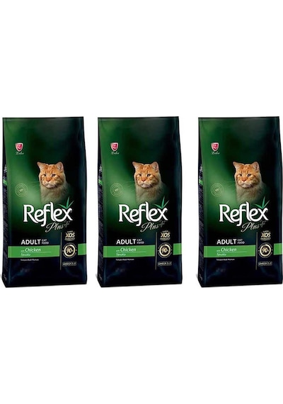Reflex Plus Tavuklu Yetişkin Kedi Maması 3 x 1500 G