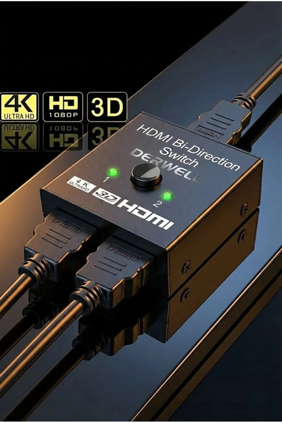 Yeni 2026 4k 2k 2 Port Çift Yönlü Hdmi Switch Splitter Ekran Monitör Çoklayıcı Çoğaltıcı Bidirection