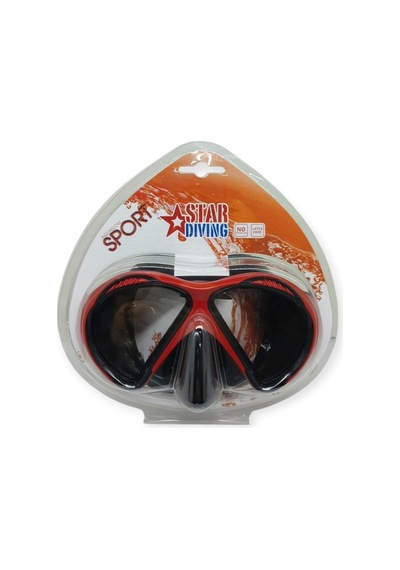 Star Diving Dalış Maskesi Yetişkin - 51701-kırmızı Lisinya Çok Renkli