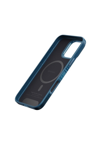 Apple Uyumlu iPhone   16 Pro Max Kılıf   Magsafeli Aramid Fiber Pitaka Military-grade Sunset-moonrise Serisi Moonrise
