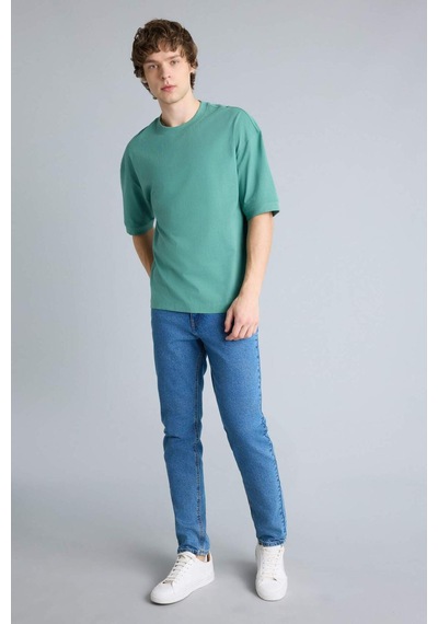 Defacto %100 Pamuk Loose Fit Tişört G4728ax26smgn401 Yeşil-gn401