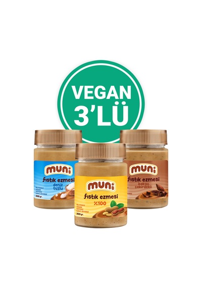 Fıstık Ezmesi Vegan 3'lü