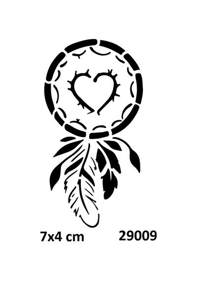 Airbrush Tattoo Kalpli Düş Kapanı Stencil Süsleme Ve Boyama Kalıbı