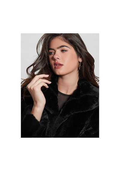 Guess New Sophy Kadın Kürk-w0bl0nwdch0 siyah