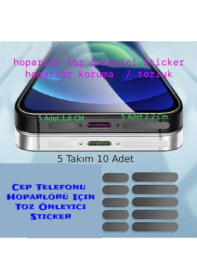 Cep Telefonu Hoparlörü Için Toz Önleyici Sticker-telefon Hoparlör Koruyucu 1.6 Cm-2.2 Cm 10 Adet
