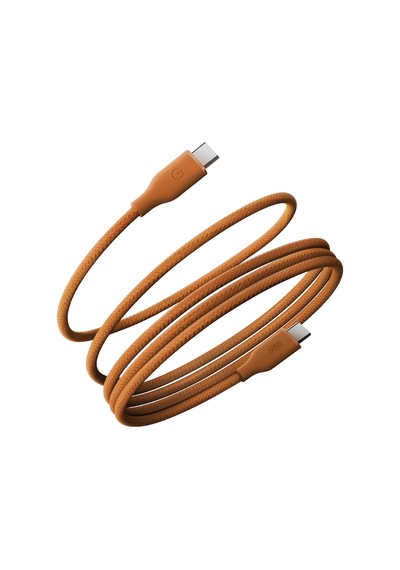 Energea Helix 60 1.5m 60w Manyetik Type-c To Type-c Hızlı Şarj Kablo - Turuncu