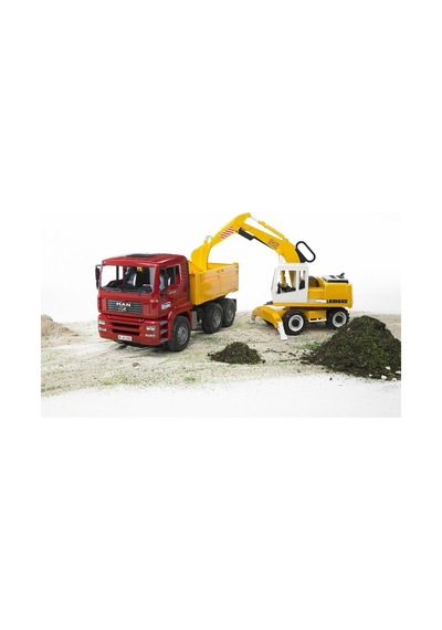 BR02751 Man Damperli Kamyon ve Liebherr Ekskavatör +4 yaş
