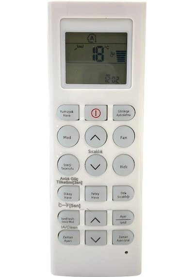 Beko Uyumlu Klima Kumandası - Türkçe Tuş Takımlı 1 Adet