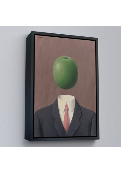 Ahşap Çerçeveli Rene Magritte - Soyut Sabit Fikir Tablosu-7343