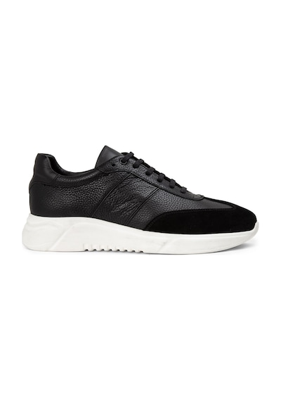 Deery Hakiki Deri Siyah Erkek Sneaker Ayakkabı - 01961Msyhp01 Siyah