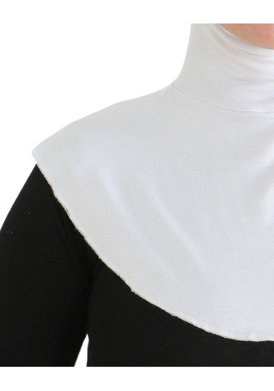Modish Group Kadın Boyunluklu Hijab Tesettür Pratik Spor Bone - Sarı Beyaz