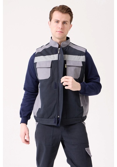 Urtica Kışlık İş Ve Outdoor Yelek Lacivert-Gri