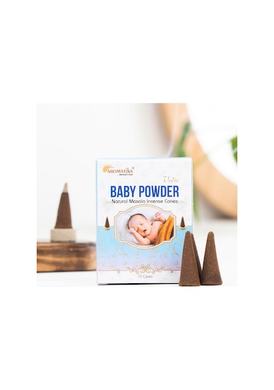 Aromatika Baby Powder Aromalı Konik Tütsü