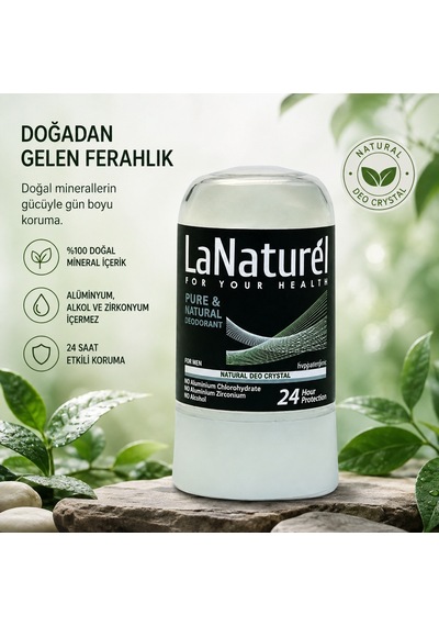 Lanaturel 130 Ml. Kokusuz Mineral Taş Deodorant
