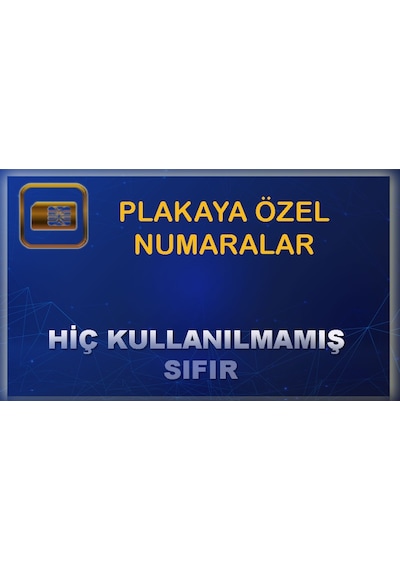 539 870 4949 Muş Plaka Özel Hiç Kullanılmamış Seri Özel Numara
