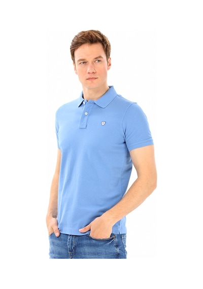 Lufian Erkek Laon Spor Polo Yaka T-Shirt 627111040091 Mavi