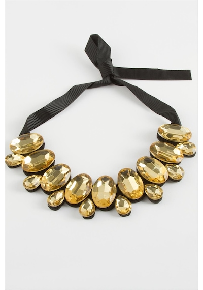 Oval Taşlı Yaka Kolye 11 41585156