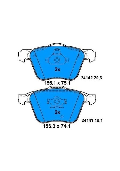 BOSCH 986494159 Fren Balatası Ön Xc90 02-12