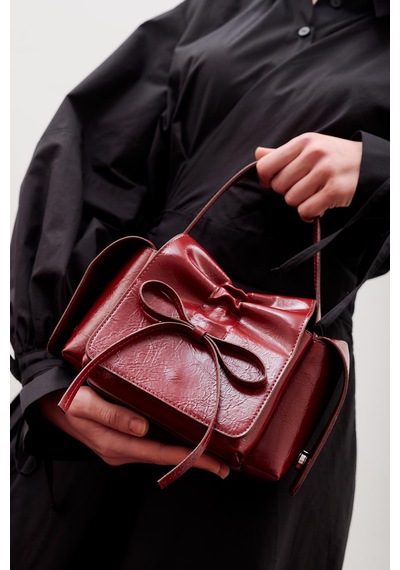 Manuka Lyra Fiyonklu Çanta Bordo Aw25cnt00019-26 Bordo