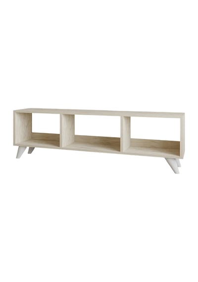 Tina Tv Sehpası 120 Cm Açık Meşe Renkli, Retro Tarz Ahşap Ayaklı Minimal Tv Sehpası Traverten Tina Tv Sehpası 120 Cm Açık Meşe Renkli, Retro Tarz Ahşap Ayaklı Minimal Tv Sehpası Traverten