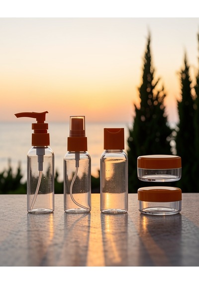 Kozmetik Dolum Seti 30 Ml 5 Parça Sızdırmaz Seyahat Boy