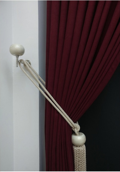 Evdepo Home Bordo Fon Perde Tek Kanat (540493090) Bordo