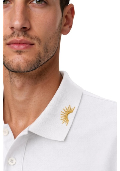 Arma Ar-ma Erkek Polo Yaka Tişört Baskisiz Basic Örme Kumaş Regular Fit %100 Pamuk 30/1 Çift Toplama Penye Pike Y31374358302 Beyaz-b1