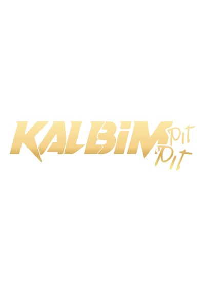 Kalbim Pıt Pıt Araba Sticker 17x17 Cm Gold