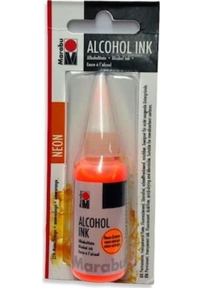 Marabu Alcohol Ink Alkol Bazlı Mürekkep 20 Ml. Neon Orange